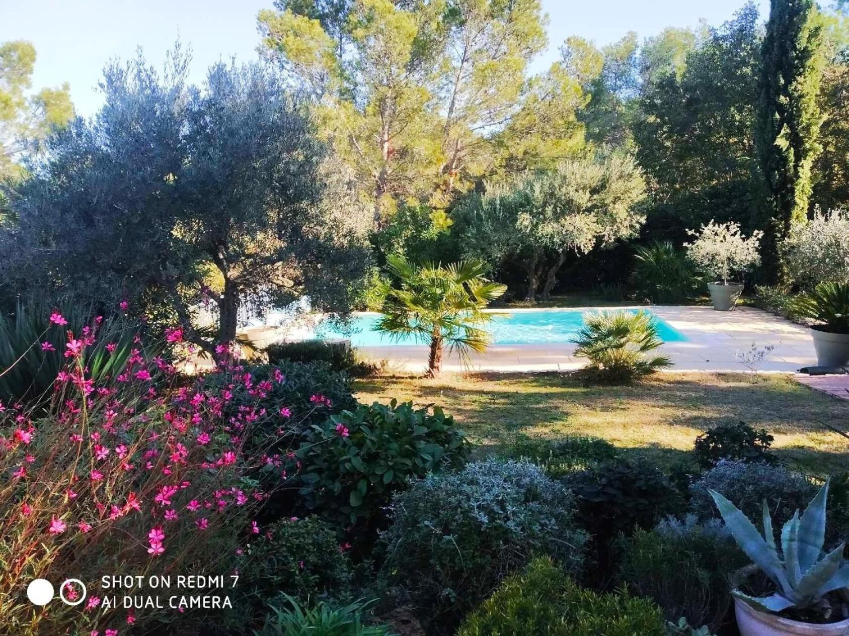 Proche Uzes Petit Gite Avec Grande Cuisine D'Ete Et Piscine Saint-Siffret Exteriér fotografie