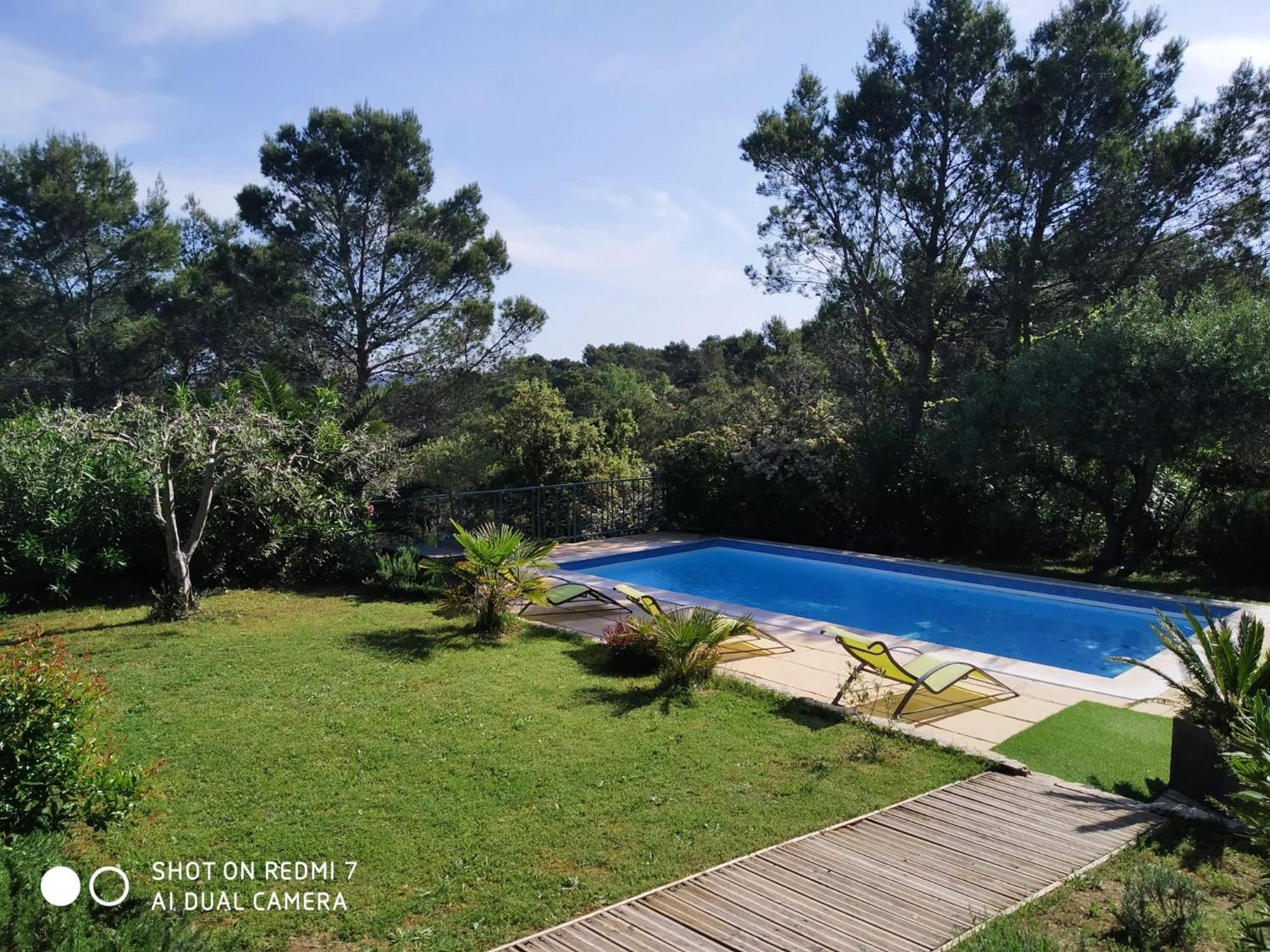 Proche Uzes Petit Gite Avec Grande Cuisine D'Ete Et Piscine Saint-Siffret Exteriér fotografie